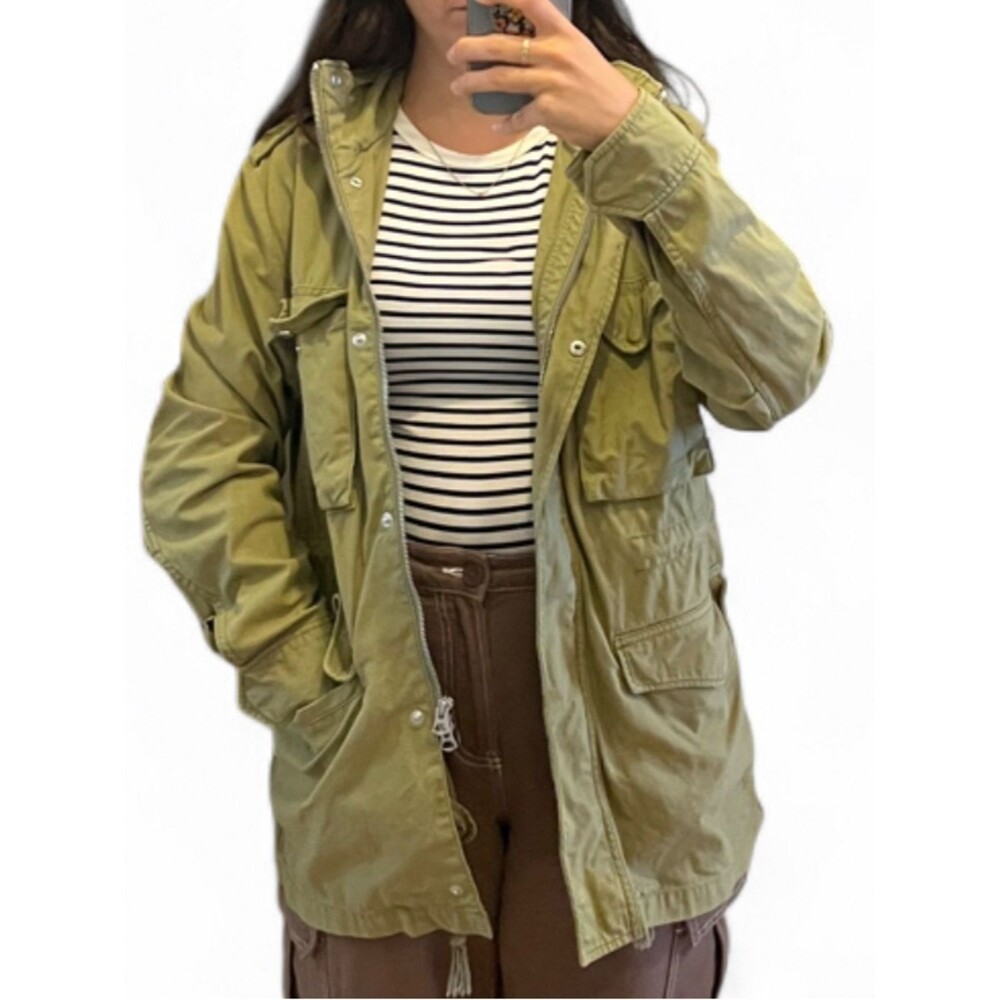 rag & bone Army Green Utility Field Jacket Oversized Women’s Small
